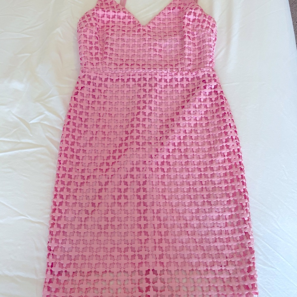 Lulus pink lace dress